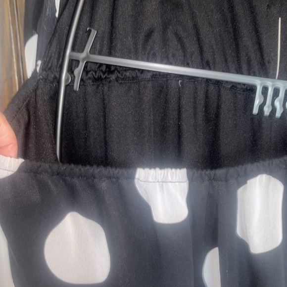 Asos Polka Dot Split Back Wide Leg Cropped Jumpsuit size 16 - Picture 9 of 12